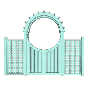 花园防腐木拱门花架爬藤葡萄架门廊庭院木门月季蔷薇攀爬拱形支架