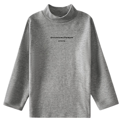 男童德绒打底衫2025秋冬新款儿童加绒加厚半高领长袖T恤上衣冬装