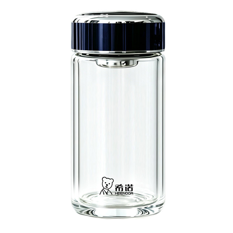 希诺正品单层玻璃杯男士车载水杯