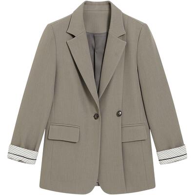 KBNE高级感短款粉色外套女装2026春季新款韩版宽松百搭设计感上衣