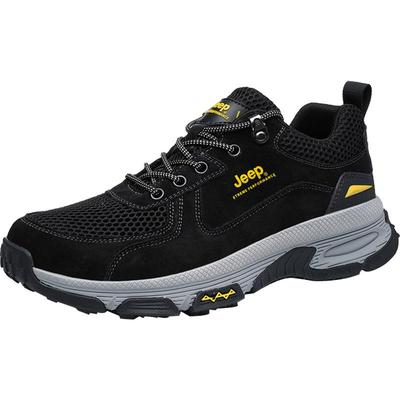 jeep男士户外网眼透气登山运动鞋