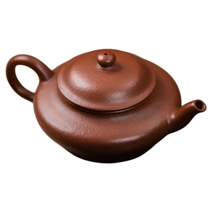 正宗 宜兴紫砂壶 纯手工大红袍朱泥虚扁壶 名家徐金根弟子 吴澄