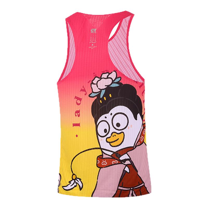 361運(yùn)動(dòng)背心小劉鴨聯(lián)名男2025夏季馬拉松輕薄透氣速干跑步服