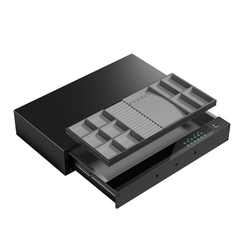 虎牌密码抽屉保险柜家用小型