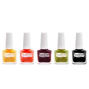 Maxfine可撕拉免烤指甲油胶快干健康水性女学生手脚细闪冰透美甲