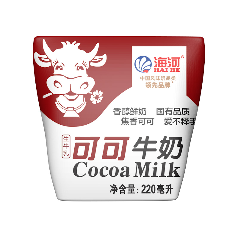 海河牛奶220m*10袋新品薄荷巧克力牛奶甜香蕉牛奶营养学生早餐奶