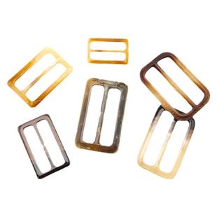 长方形树脂三档扣大衣风衣腰带纽扣服饰背包带扣子配件日字衣角扣