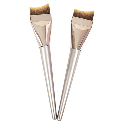 粉底刷超薄不吃粉平头斜角月牙