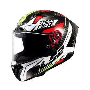 LS2碳纤维全盔四季防雾赛车超轻摩托车头盔男机车雷霆奉FF805FIM