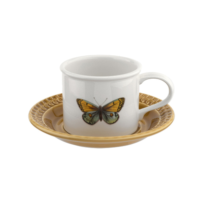 波特美林咖啡杯蝴蝶下午茶杯碟