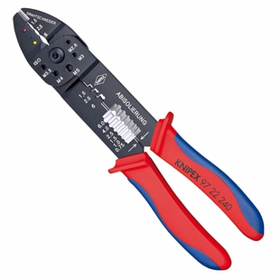 现货德国凯尼派克KNIPEX 多功能剥线钳 压线钳9722240/97 22 240