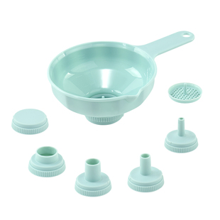 梵乐厨多功能漏斗厨房大小口径分液器家用大号加油倒酒分装过滤斗