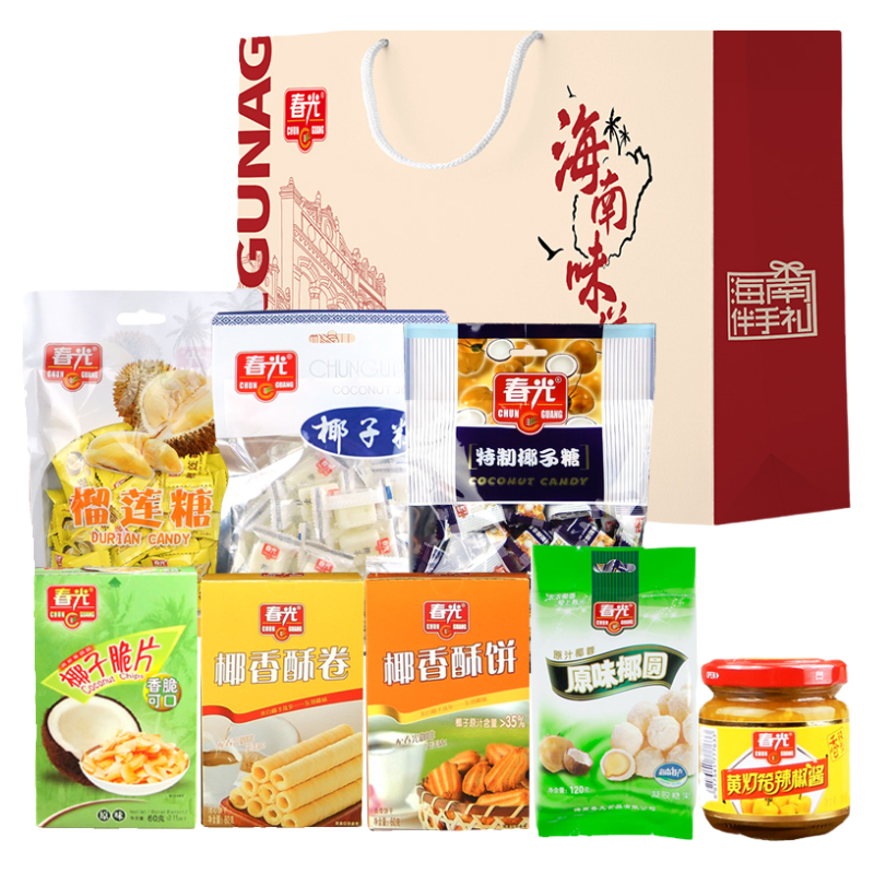 海南三亚春光特产食品椰子片礼包