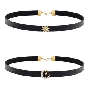 INCH EDITION吴宣仪同款GirlCore太阳月亮项圈小众设计choker项链