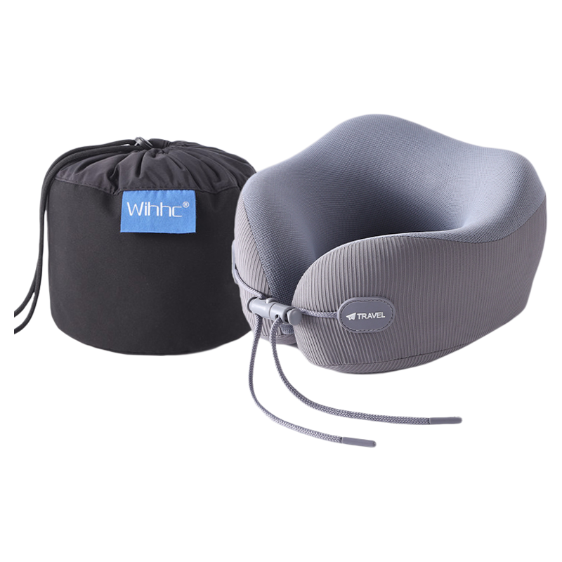 Wihhc便携u型枕旅行飞机高铁睡觉护脖子枕头护颈靠枕记忆棉u形枕