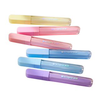 冰透爆闪荧光笔护眼色萤光笔高颜值闪光亮晶晶标记笔记号笔初中生做笔记专用莹光笔彩色划重点带闪粉手帐笔