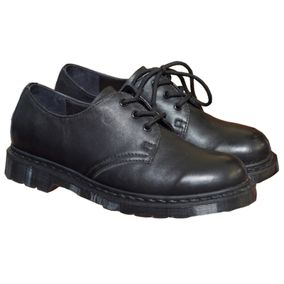 柔软韩国纳帕皮黑武士马丁靴