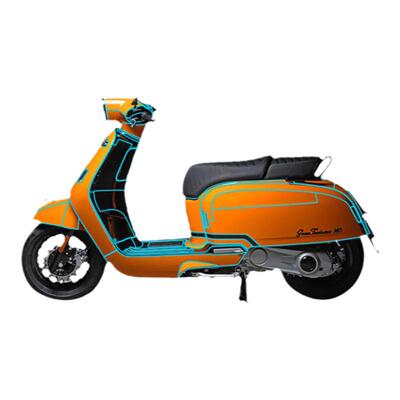 适用橙标RAGT150仪表大灯贴纸