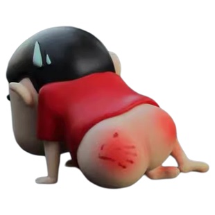 屁屁小新车载摆件蜡笔小新光屁股挨揍蜡笔小新汽车中控台装饰品