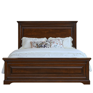 美式复古纯全实木床主卧轻奢高端大气2026新款1米8双人床1米5的床