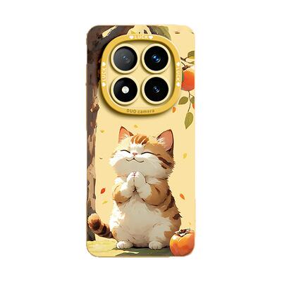 轻奢高级感好柿猫咪！液态硅胶壳