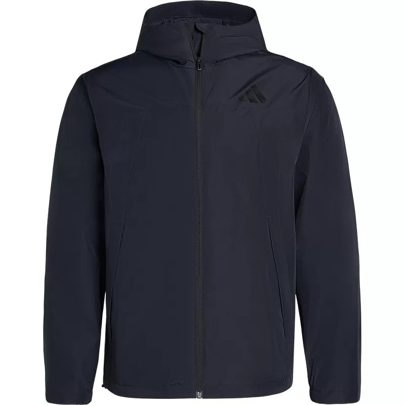 Adidas/阿迪达斯正品V WV JACKET男士连帽拒水运动防风外套IB7053