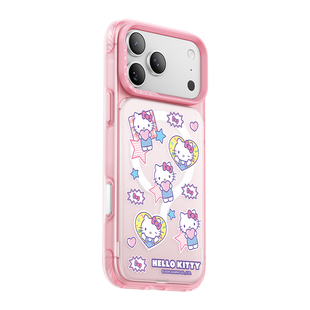 闪魔三丽鸥贴贴壳适用苹果18ProMax手机壳iPhone17Pro磁吸18pm新款外壳17por透明全包可拆卸ip高级保护套可爱
