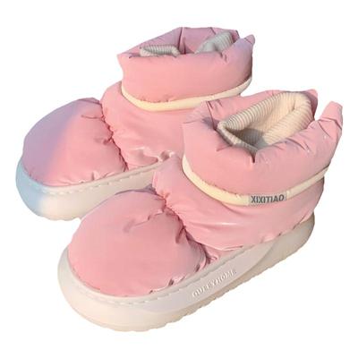 细细条百搭时尚防水加绒雪地靴