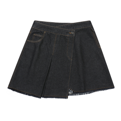 mostwanted 复古做旧水洗毛边牛仔裙片