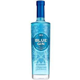 进口洋酒 卢布斯基蓝莓味金酒配制酒利口酒BLUE GIN 500ml