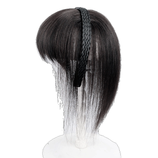 刘海假发发箍一体自然前额遮盖白发增加发量自然无痕真发假发片女