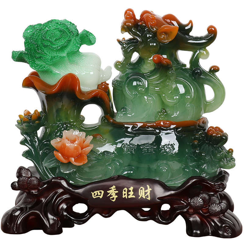 招财客厅貔貅摆件如意玉