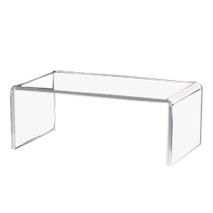 亚克力展示架加厚透明增高鞋架摆放化妆品U型玩具钱包陈列置物架