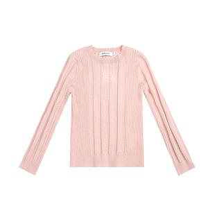 RBIGX瑞比克童装春秋季新款甜美潮流烫钻美丽诺亲肤毛衫毛衣