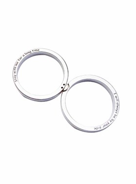 情侣925银原创设计对戒定制