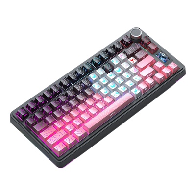 狼蛛三模机械75配列键盘智能屏