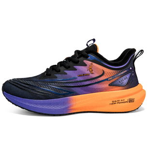 全掌碳板跑鞋男鞋秋冬季运动鞋男款加绒保暖青少年学生减震跑步鞋