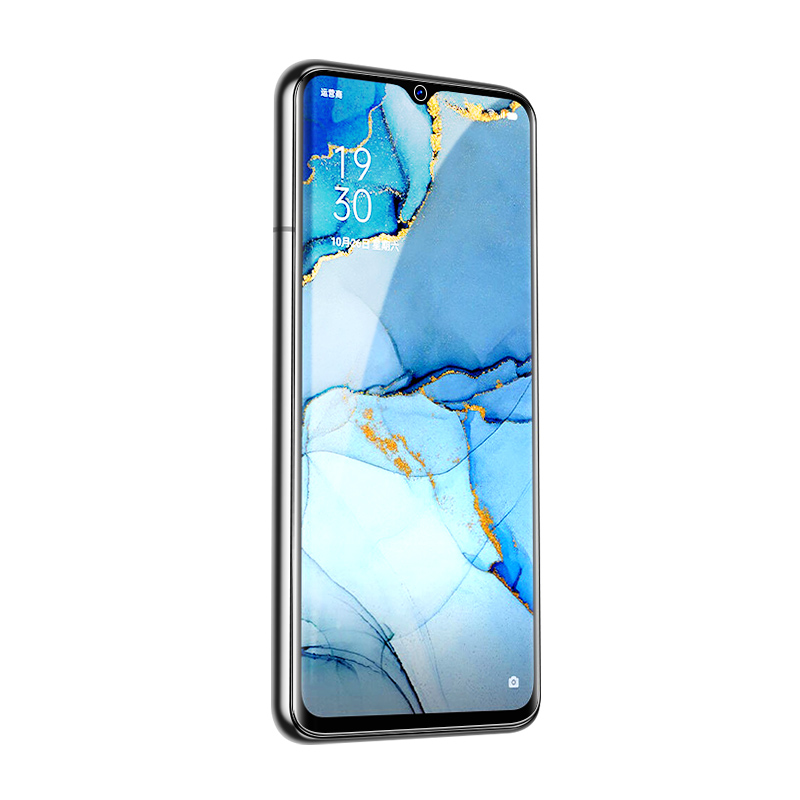 适用opporeno3水凝膜5G抗蓝光全包边保护元气版手机膜reno3pro钢化膜防爆纳米无白边PDCM00软膜reno3全屏覆盖