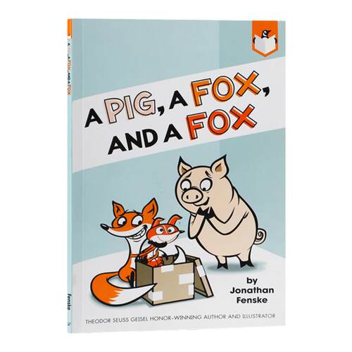 英文原版A Pig, a Fox,and a Fox一只猪，一只狐狸和一只狐狸儿童英语趣味阅读滑稽搞笑故事全彩漫画章节桥梁书Penguin出版