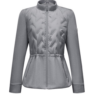 鸭鸭2025年反季羽绒服女冬季短款立领轻薄时尚拼接面料收腰外套HS