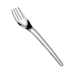 食品级316不锈钢叉子元宝叉小勺家用水果叉儿童吃饭汤匙宝宝小叉