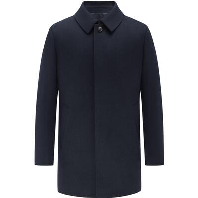 【可脱卸鹅绒内胆】EMZ鄂尔多斯冬季羊毛羊绒商务毛呢大衣外套男