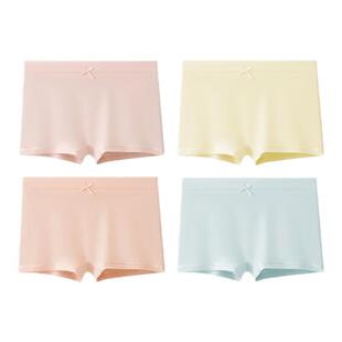 A类成长期大童初高中生学生内裤女四角平角短裤纯棉抗菌大码女孩