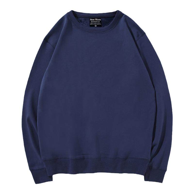 圆领卫衣定制印LOGO刺绣手机汽车4S店工作服春秋冬季男女加绒工装