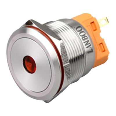 蓝波金属按钮开关自复防水不锈钢