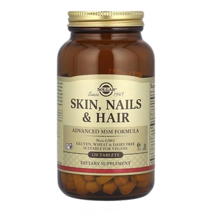 Solgar索尔加皮肤指甲头发高级MSM配方指甲肌肤头发毛糙帮助