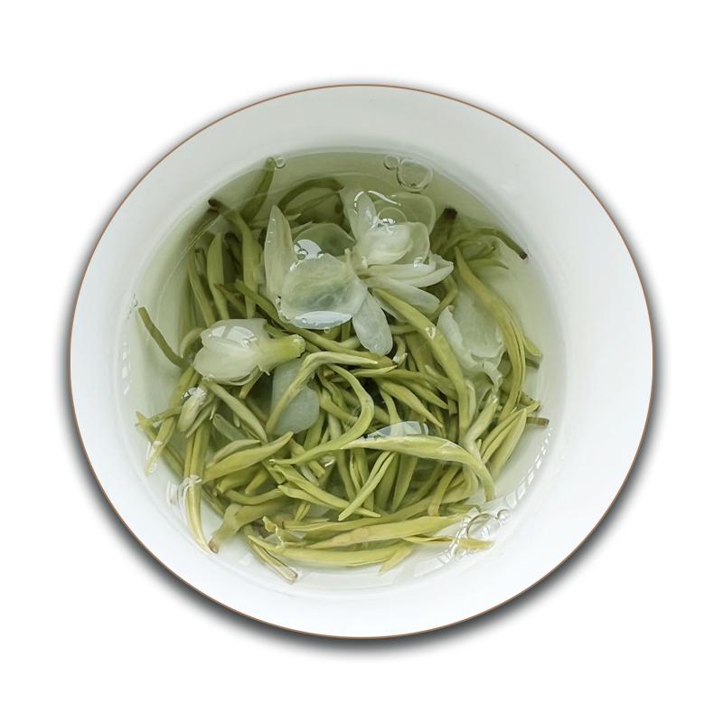 茉莉花茶四川雅安蒙顶山茶碧潭级飘雪叶绿茶七窨香高味甘支持试喝