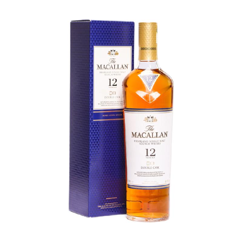 Macallan麦卡伦12年蓝钻苏格兰单一麦芽威士忌700ml进口洋酒行货