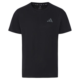 Adidas/阿迪达斯短袖男款速干半袖T恤休闲运动2026新款夏透气圆领