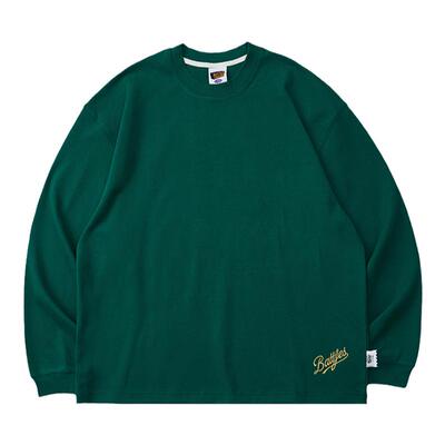 Battles长袖印花刺绣T恤